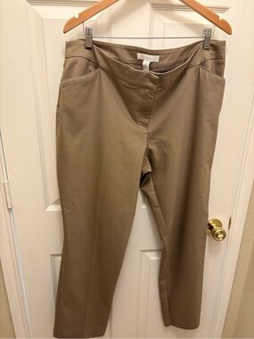 Chico's Tan Straight-Leg Pants